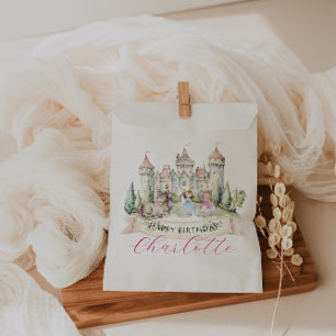 Sachets En Papier Fête d'anniversaire de conte de fées princesse