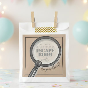 Sachets En Papier Fête d'anniversaire de la chambre d'évasion