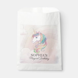 Sachets En Papier fête d'anniversaire de la licorne dessert faveurs