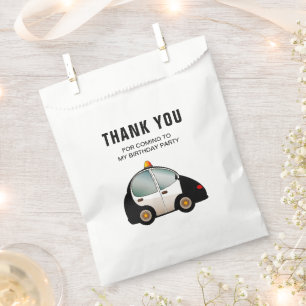 Sachets En Papier Fête d'anniversaire de la voiture de police