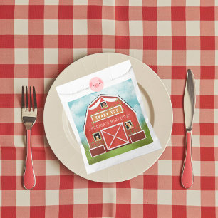 Sachets En Papier Fête d'anniversaire de Little Red Barn Farm