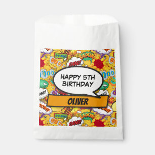 Sachets En Papier Fête d'anniversaire de super-héros de bande dessin