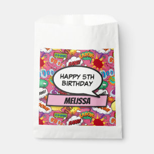 Sachets En Papier Fête d'anniversaire de super-héros de bande dessin
