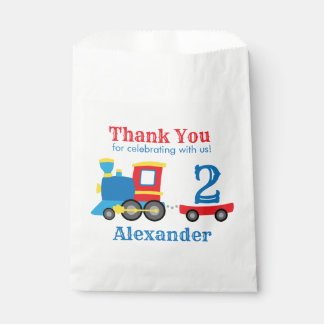 Sachets En Papier Fête d'anniversaire de train mignon
