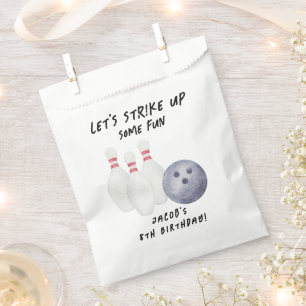 Sachets En Papier Fête d'anniversaire d'enfants au bowling