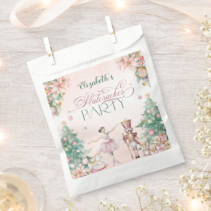 Sachets En Papier Fête d'anniversaire des filles noires roses douces