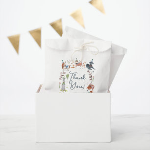 Sachets En Papier Fête d'anniversaire du chiot bleu Let's Pawty