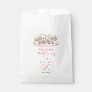 Sachets En Papier Fête d'anniversaire florale de rose d'animaux de