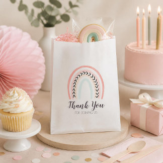 Sachets En Papier Fête d'anniversaire moderne pour enfants sous le s