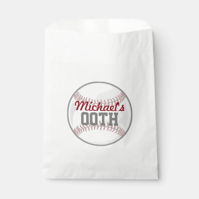 Sachets En Papier Fête de baseball (Devant)
