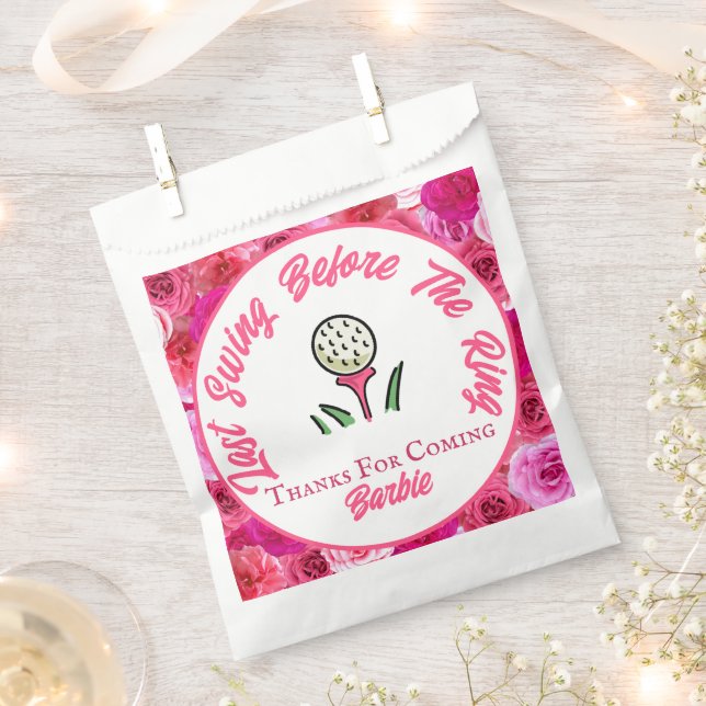 Sachets En Papier Fête de Fiançailles Enterrement de Vie de Jeune Fi (Coupé)