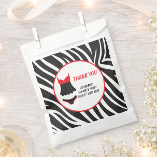 Sachets En Papier Fête de lingerie rouge Merci