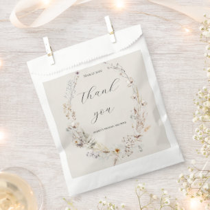 Sachets En Papier Fête de mariage bohème rustique élégante aux fleur