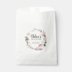 Sachets En Papier Fête de mariage champêtre aux roses roses blush