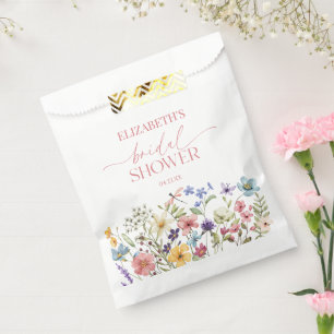 Sachets En Papier Fête de mariage champêtre florale avec des fleurs