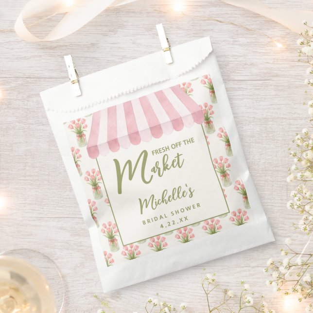 Sachets En Papier Fête de mariage Floral Rose Fraîchement Retirée du (Coupé)