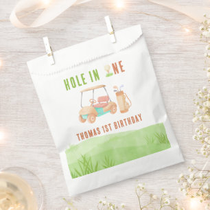 Sachets En Papier Fête de premier anniversaire de golf avec un trou 