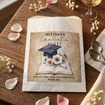 Fête de remise de diplômes Livre ouvert Anémone fl