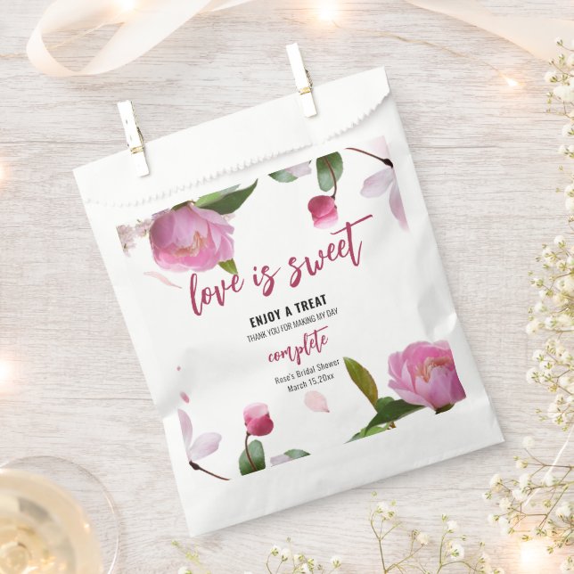 Sachets En Papier Fête des mariées à plusieurs fleurs (Coupé)