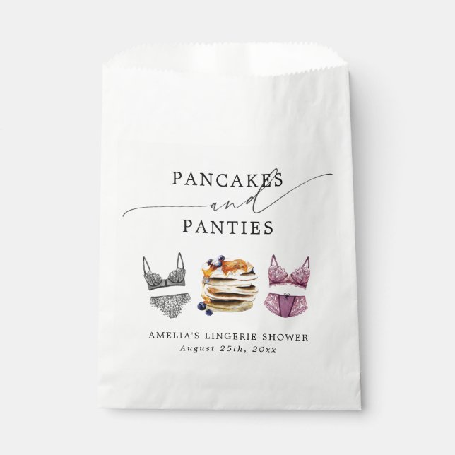Sachets En Papier Fête des mariées de crêpes et culottes (Devant)