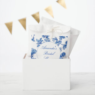 Sachets En Papier Fête des mariées de la Chinoiserie Bleue et Blanch