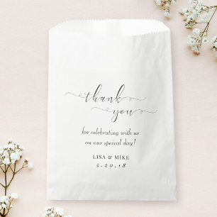 Sachets En Papier Fête des mariées de mariage simple et élégant Merc