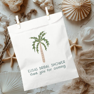 Sachets En Papier Fête des mariées De Soiree En Bord De Mer Palm Tre