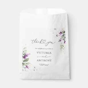 Sachets En Papier Fête des mariées Lavande de verdure pourpre Favori