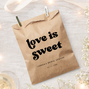 Sachets En Papier Fête des mariées noire et blanche rétro