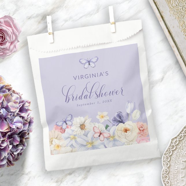 Sachets En Papier Fête des mariées papillon (Butterfly Bridal Shower Favor Bag
)