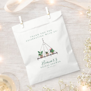 Sachets En Papier Fête des mariées Plante Boho moderne personnalisée