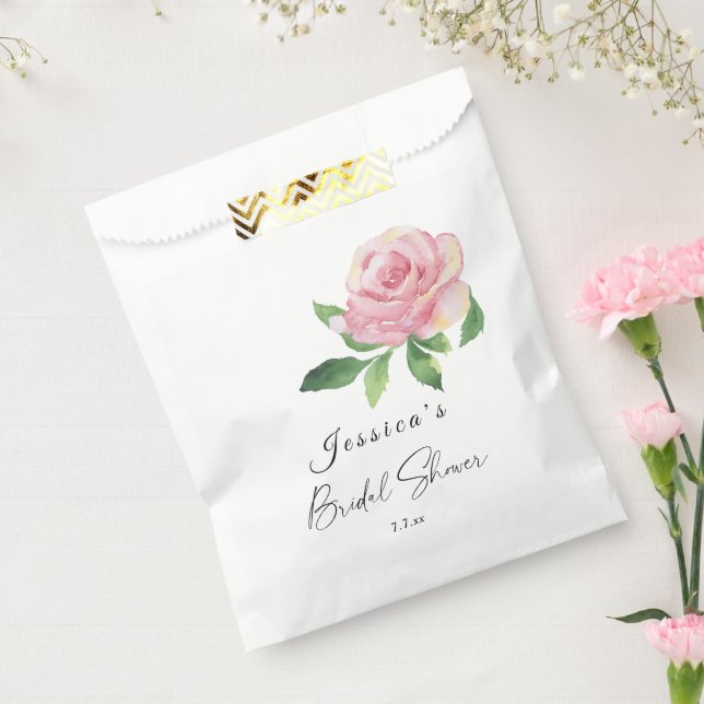 Sachets En Papier Fête des mariées rose (Scellé)