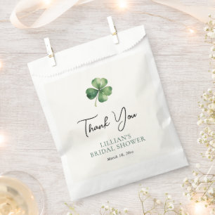 Sachets En Papier Fête des mariées Shamrock verte