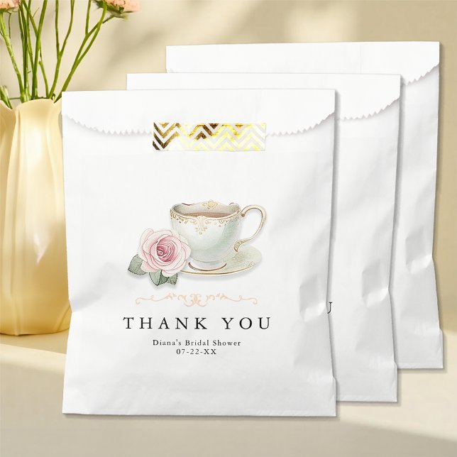 Sachets En Papier Fête des mariées Tea Party Favoriser Sac - Merci (Favor Bags)