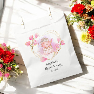 Sachets En Papier Fête des mariées Tea Party Rose Rose Gold Favorise