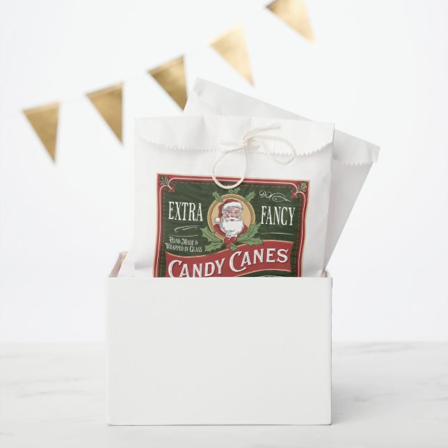 Sachets En Papier Fête sucre de canne de Noël (Fête)