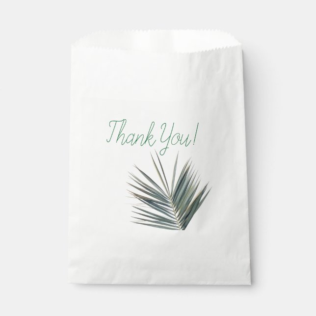 Sachets En Papier Feuille vert pâle (Devant)