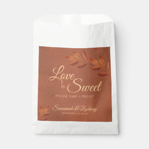 Sachets En Papier Feuilles d'automne en terre cuite désiré Mariage