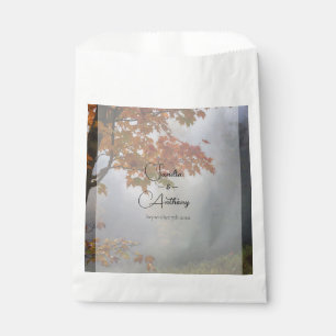 Sachets En Papier Feuilles d'automne Russe sac de faveur de mariage