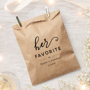 Sachets En Papier fiançailles de Fête des mariées Mariage "Son favor