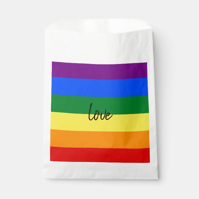 Sachets En Papier Fierté arc-en-ciel (Devant)