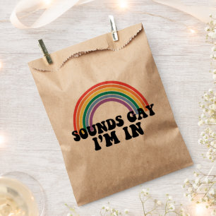 Sachets En Papier Fierté gay LGBT Arc-en-ciel Sons Gay Je suis dedan