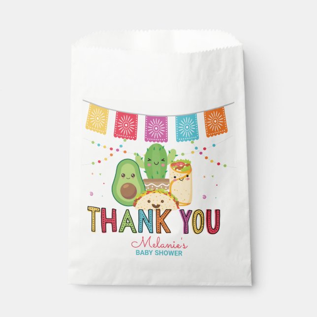 Sachets En Papier Fiesta Taco Bout'A Baby Party (Devant)