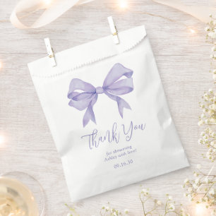 Sachets En Papier Fille à l'arc violet Cadeau de remerciement pour B