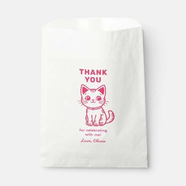 Sachets En Papier Fille anniversaire avec des couleurs personnalisée (Devant)