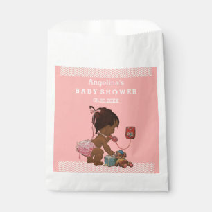 Sachets En Papier Fille ethnique vintage sur des chevrons de baby