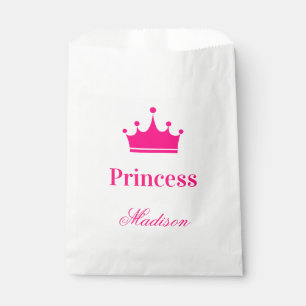 Sachets En Papier Fille Joli Blanc & Rose Hot Princess Nom de la Cou