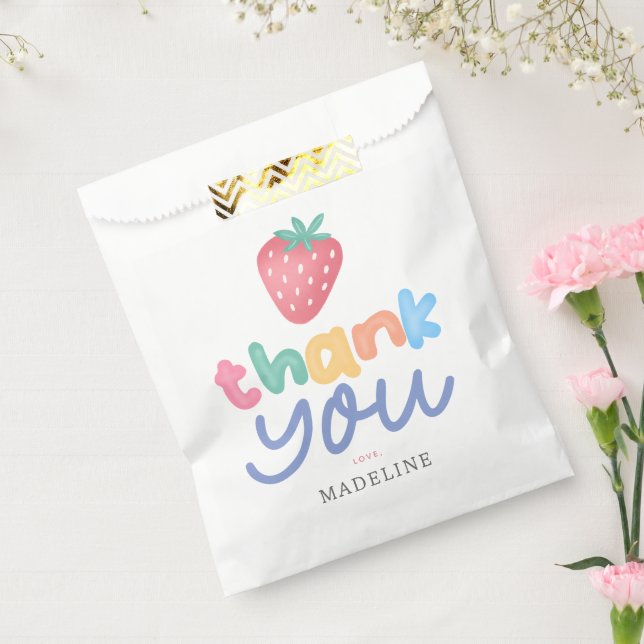 Sachets En Papier Filles Capriceux Rose Fraise Sucrée (Scellé)