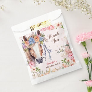 Sachets En Papier Filles Cheval Fête d'anniversaire Filles Favoriser