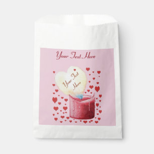 Sachets En Papier Flamme romantique en forme de coeur pour les maria